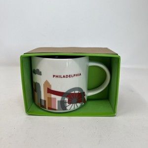 Starbucks Coffee Mug Philadelphia You Are Here Collection Mug